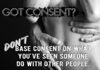 Don't base consent on what you've seen someone do 2