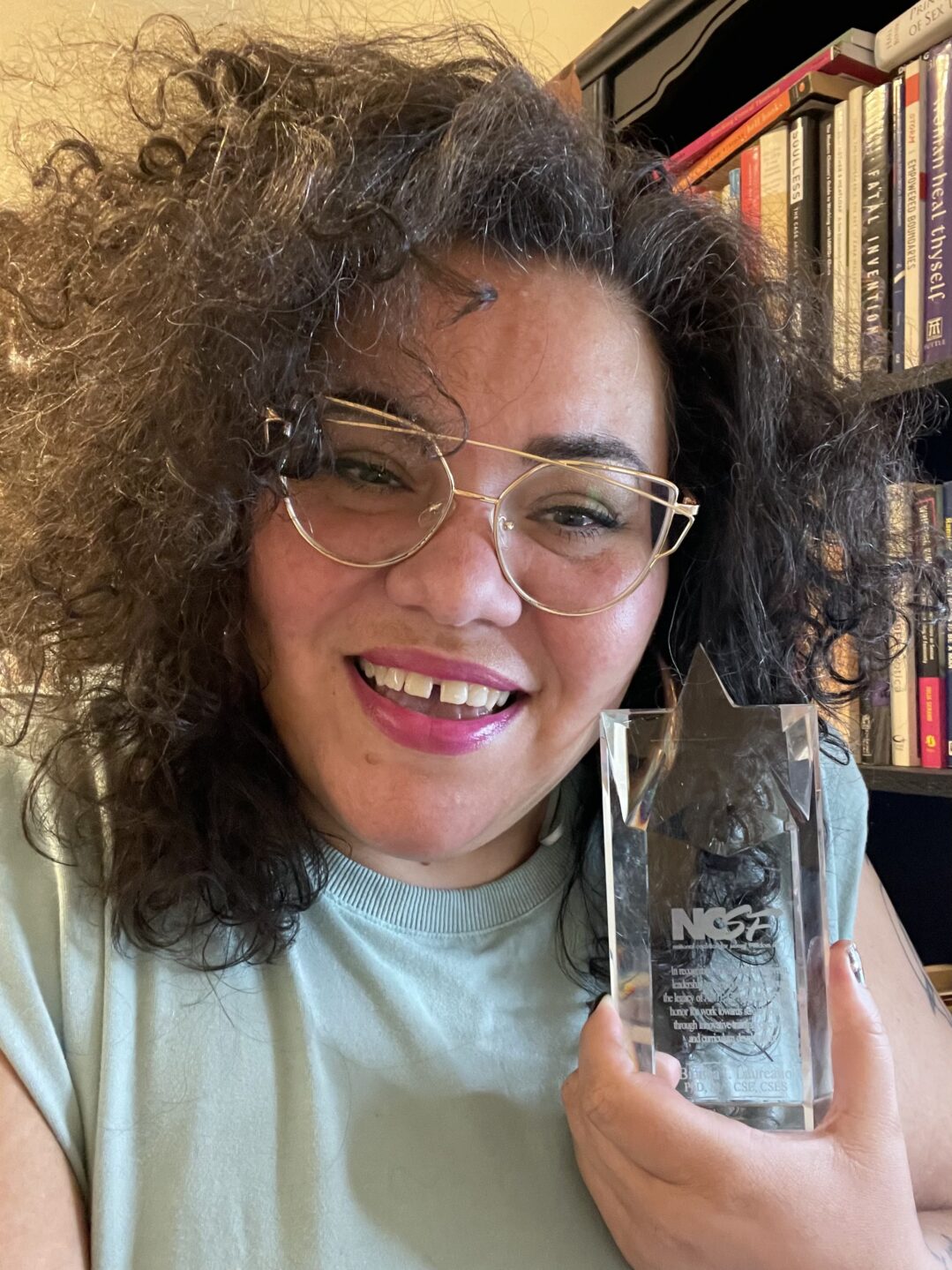 NCSF Awards Bianca Laureano the Vi Johnson Liberation Award