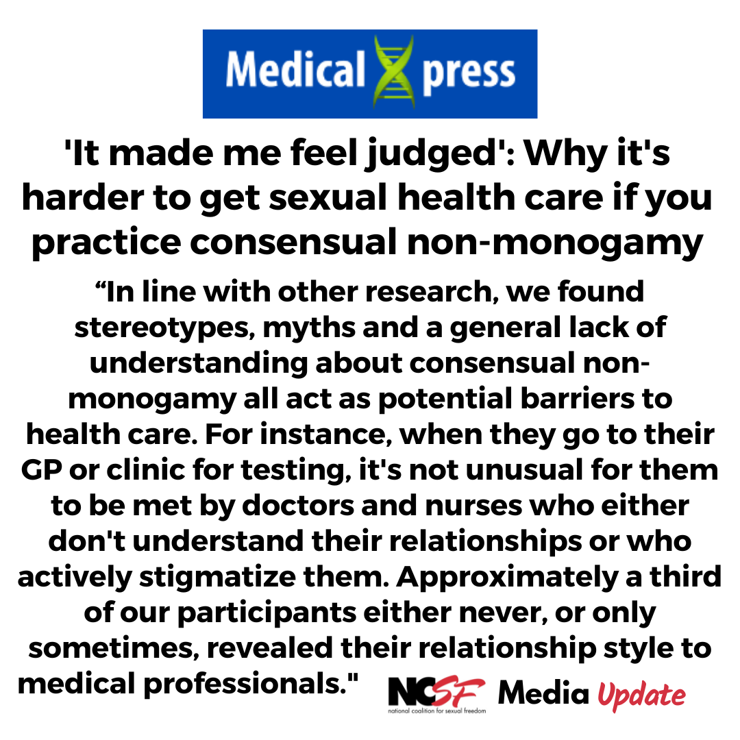 ‘It made me feel judged’: Why it’s harder to get sexual health care if you practice consensual non-monogamy
