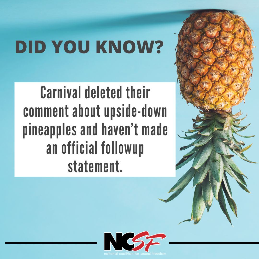 Carnival Cruise Lines Makes Waves over Upside-Down Pineapples