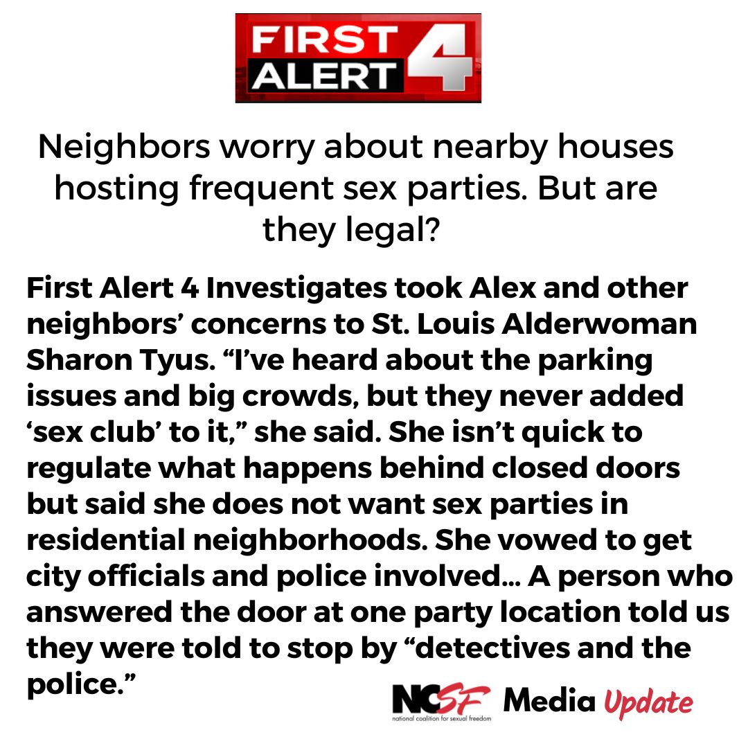 Neighbors worry about nearby houses hosting frequent sex parties. But are they legal? 