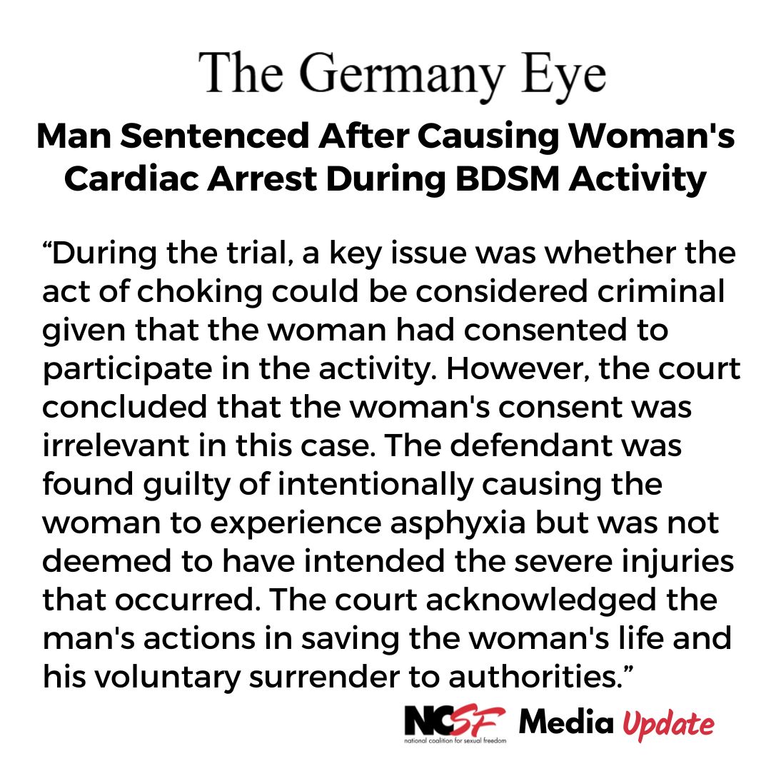 Man Sentenced After Causing Woman’s Cardiac Arrest During BDSM Activity