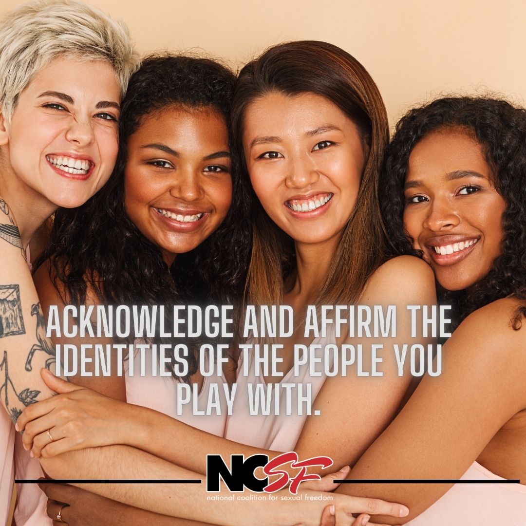Acknowledge and Affirm the Identities of the People You Play With