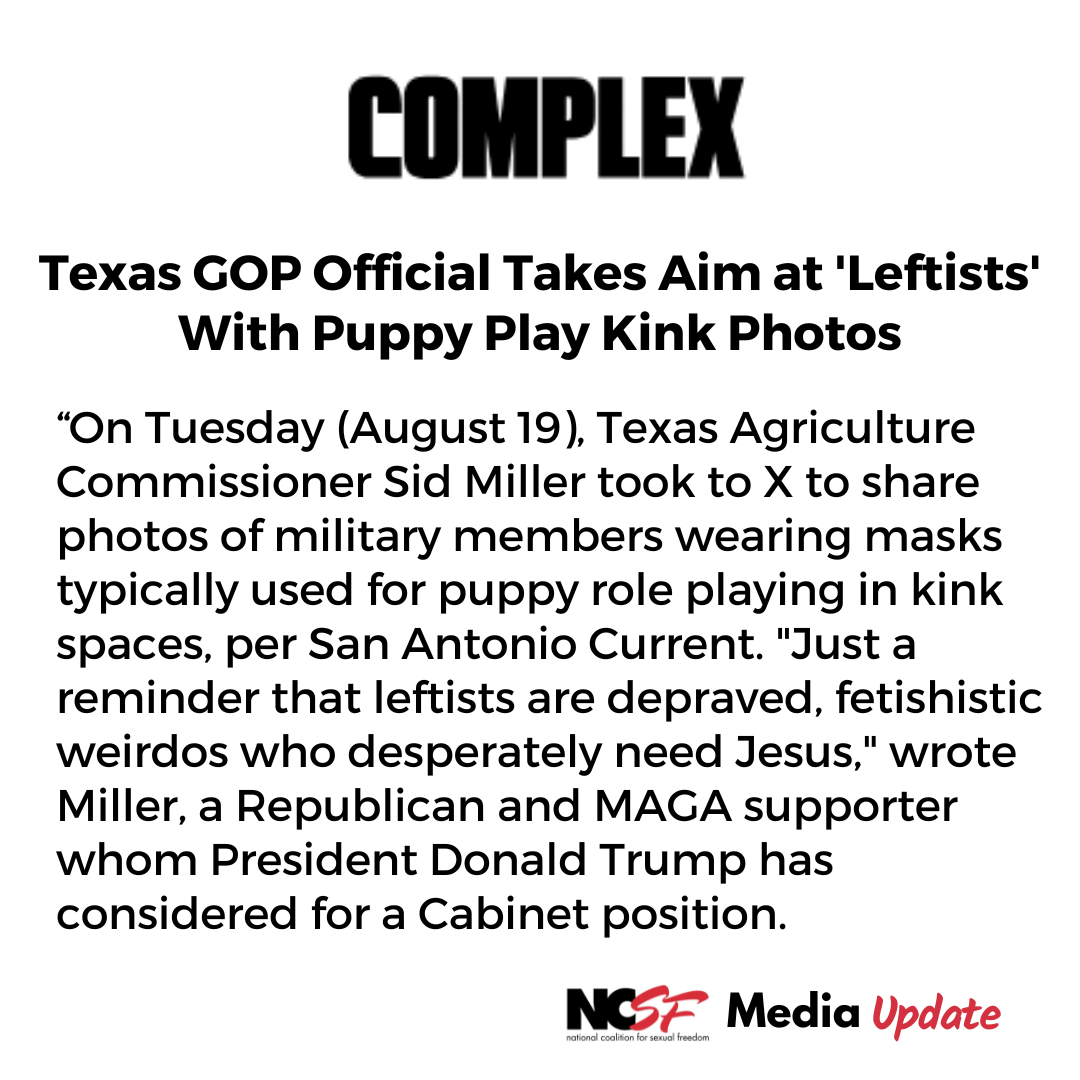 Texas GOP Official Takes Aim at ‘Leftists’ With Puppy Play Kink Photos