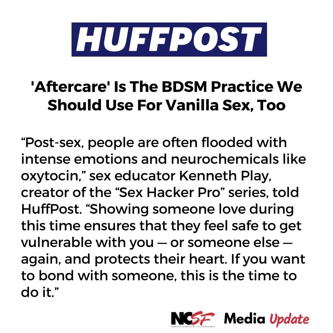 ‘Aftercare’ Is The BDSM Practice We Should Use For Vanilla Sex, Too