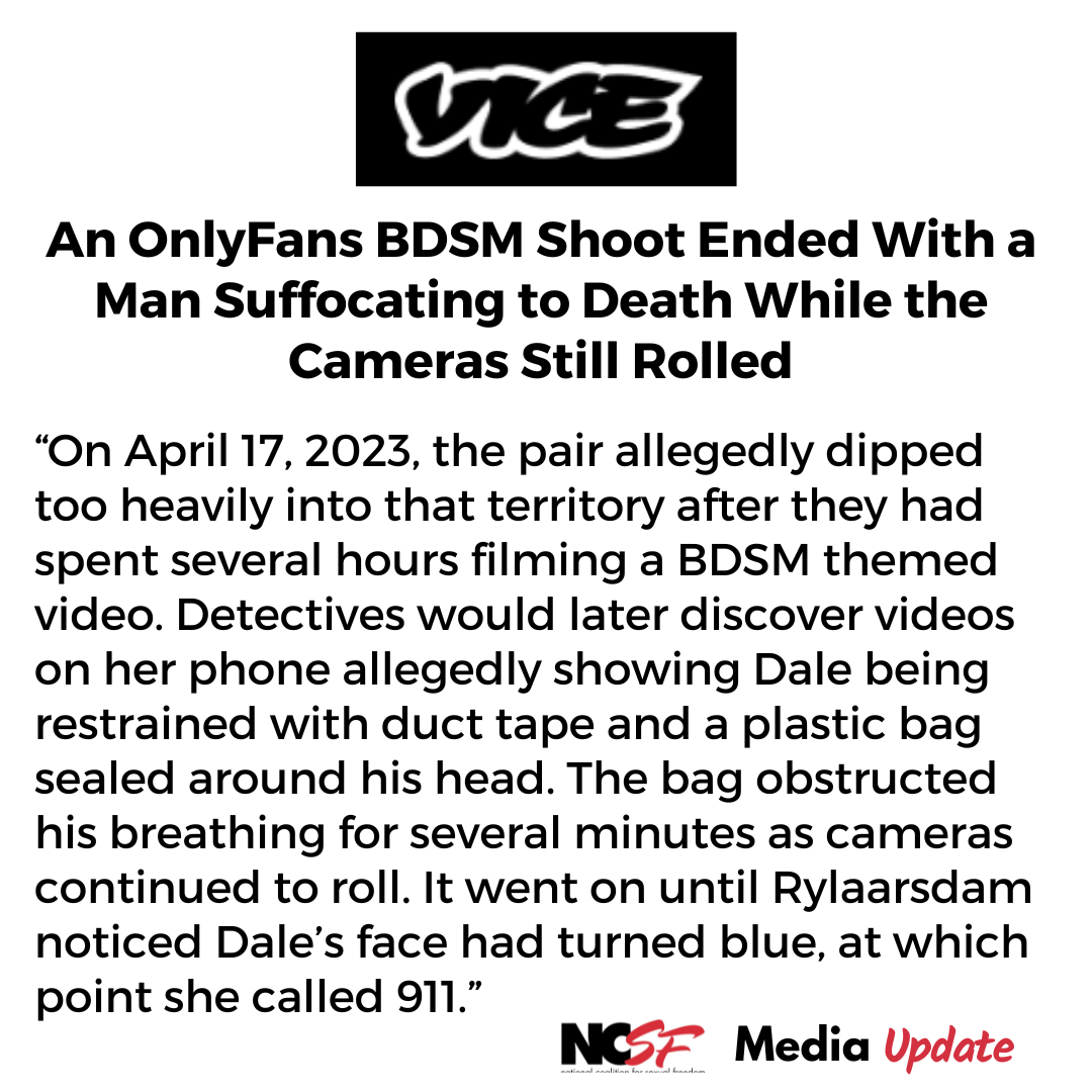 An OnlyFans BDSM Shoot Ended With a Man Suffocating to Death While the Cameras Still Rolled